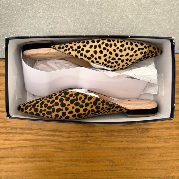 Birdies The Swan Mini Cheetah Calf Hair Pointed Toe Mules Size 9.5 NIB - Picture 12 of 13